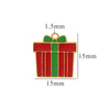Titanium Steel Christmas Badge Pendant Tag Accessories With Letters Numbers Text Electroplated