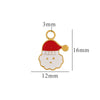 Titanium Steel Christmas Badge Pendant Tag Accessories With Letters Numbers Text Electroplated