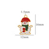 Titanium Steel Christmas Badge Pendant Tag Accessories With Letters Numbers Text Electroplated