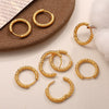 316L Stainless Steel Circle Electroplated Allmatch Women's Fashion Trendy Earrings