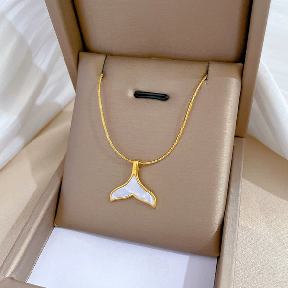 Titanium Steel Cold Necklace With Geometric Pattern And Real Gold Electroplated Cartoon Style For Unisex