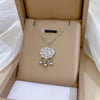 Titanium Steel Cold Necklace With Geometric Pattern And Real Gold Electroplated Cartoon Style For Unisex