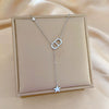 Titanium Steel Cold Necklace With Geometric Pattern And Real Gold Electroplated Cartoon Style For Unisex