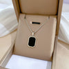 Titanium Steel Cold Necklace With Geometric Pattern And Real Gold Electroplated Cartoon Style For Unisex