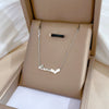Titanium Steel Cold Necklace With Geometric Pattern And Real Gold Electroplated Cartoon Style For Unisex