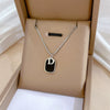 Titanium Steel Cold Necklace With Geometric Pattern And Real Gold Electroplated Cartoon Style For Unisex