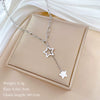 Titanium Steel Cold Necklace With Geometric Pattern Cartoon And Plant Flowers Style Electroplating Treatment Unisex