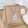Titanium Steel Cold Necklace With Geometric Pattern Cartoon And Plant Flowers Style Electroplating Treatment Unisex