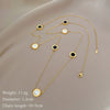 Titanium Steel Cold Necklace With Geometric Pattern Cartoon And Plant Flowers Style Electroplating Treatment Unisex