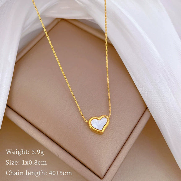 Titanium Steel Cold Necklace With Geometric Pattern Cartoon And Plant Flowers Style Electroplating Treatment Unisex