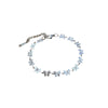 Titanium Steel Constellation Butterfly Chain Bracelet Gold Inlaid For Women