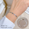 Titanium Steel Constellation Butterfly Chain Bracelet Gold Inlaid For Women