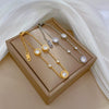 Titanium Steel Constellation Gold Inlaid Chain Bracelet For Women
