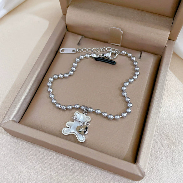 Titanium Steel Constellation Gold Inlaid Chain Bracelet