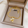 Titanium Steel Constellation Gold Inlaid Chain Bracelet
