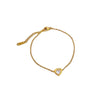 Titanium Steel Constellation Gold Inlaid Compact Bracelet For Women