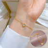Titanium Steel Constellation Gold Inlaid Compact Bracelet For Women