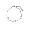 Titanium Steel Constellation Gold Inlaid Ring And Chain Bracelet For Women