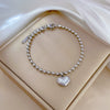 Titanium Steel Constellation Gold Inlaid Round Bead Bracelet For Women