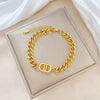 Titanium Steel Constellation Gold Inlaid Women's Bracelet
