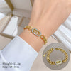 Titanium Steel Constellation Gold Inlaid Women's Minimalism Chain Bracelet