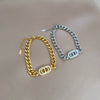 Titanium Steel Constellation Gold Inlaid Women's Minimalism Chain Bracelet