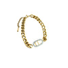 Titanium Steel Constellation Gold Inlaid Women's Minimalism Chain Bracelet