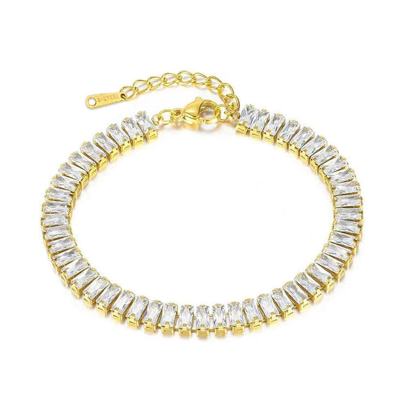 Titanium Steel Constellation Inlaid With Gold Bracelet For Women