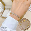 Titanium Steel Constellation Inlaid With Gold Bracelet For Women