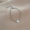 Titanium Steel Constellation Pattern Gold Inlaid Chain Bracelet For Women