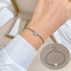 Titanium Steel Constellation Pattern Gold Inlaid Chain Bracelet For Women
