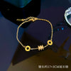 Titanium Steel Constellation Pattern Gold Inlaid Women's Fashion Bracelet