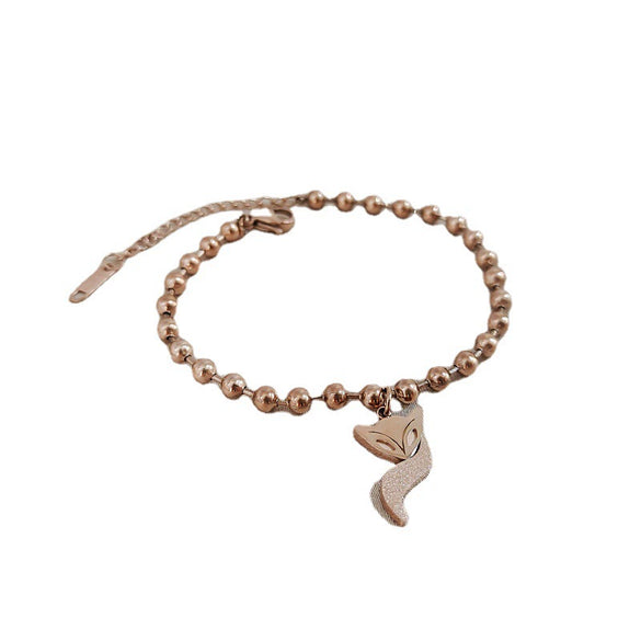 Titanium Steel Constellation Pattern Gold Inlaid Women's Fashion Bracelet