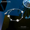 Titanium Steel Constellation Pattern Gold Inlaid Women's Fashion Bracelet