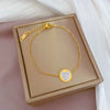 Titanium Steel Constellation Pattern Gold Inlaid Women's Fashion Bracelet