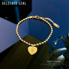 Titanium Steel Constellation Pattern Gold Inlaid Women's Fashion Bracelet