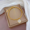 Titanium Steel Constellation Pattern Gold Inlaid Women's Fashion Bracelet