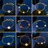 Titanium Steel Constellation Pattern Gold Inlaid Women's Fashion Bracelet