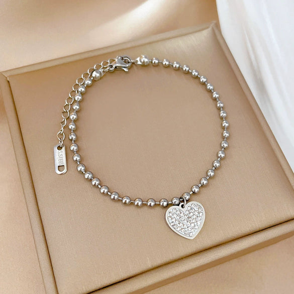 Titanium Steel Constellation Pattern Gold Inlaid Women's Fashion Bracelet
