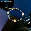 Titanium Steel Constellation Pattern Gold Inlaid Women's Fashion Bracelet