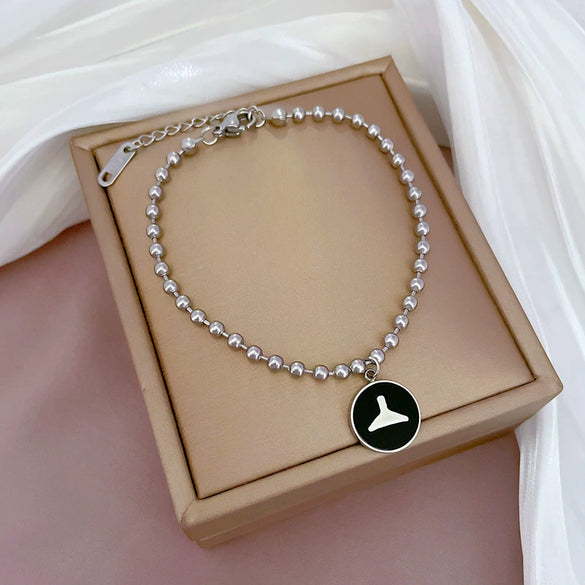 Titanium Steel Constellation Pattern Gold Inlaid Women's Fashion Bracelet