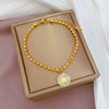 Titanium Steel Constellation Pattern Gold Inlaid Women's Fashion Bracelet