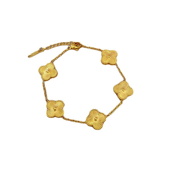 Titanium Steel Constellation Pattern Pressure Grinding Chain Bracelet For Women
