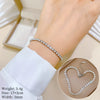 Titanium Steel Constellation Pattern Zircon Inlaid Gold Bracelet For Women And Unisex