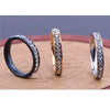 Titanium Steel Constellation Ring With Diamond Set Star Design Light Luxury Stainless Steel Jewelry For Women And Couples