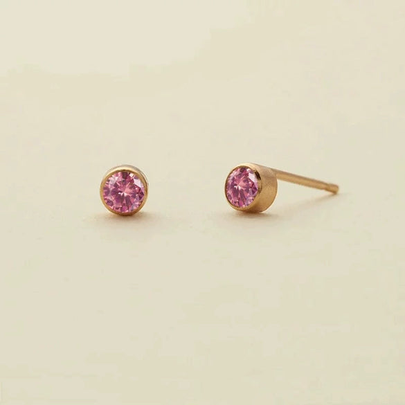 Titanium Steel Constellation Zircon Earrings