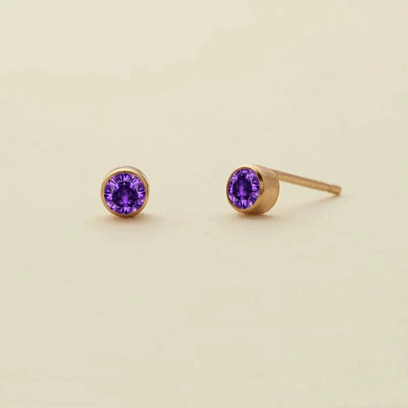 Titanium Steel Constellation Zircon Earrings