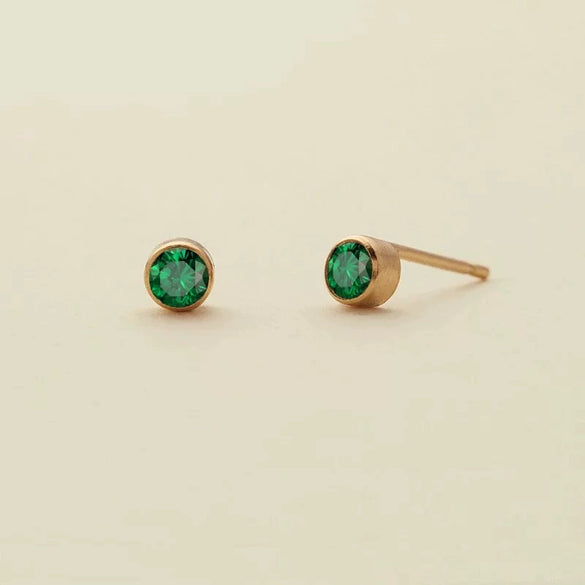 Titanium Steel Constellation Zircon Earrings