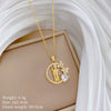 Titanium Steel Copper Geometric Microinlaid Diamond Necklace Unisex