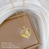 Titanium Steel Copper Geometric Microinlaid Diamond Necklace Unisex